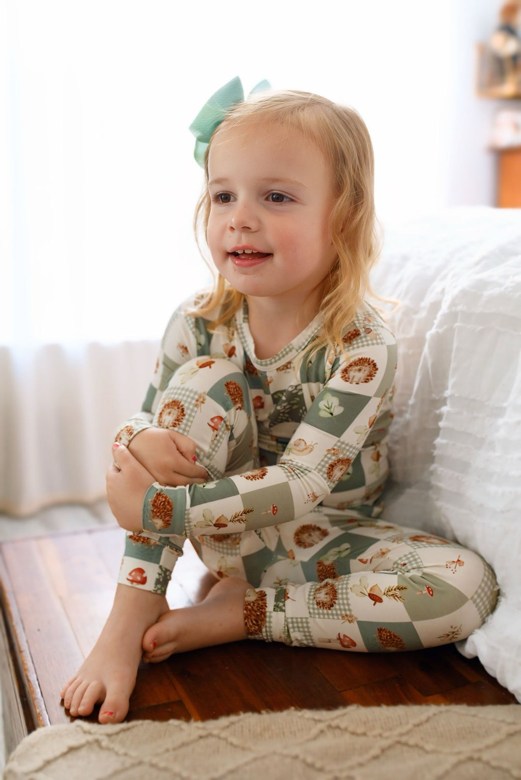 Harvest Hedgehogs 2pc Bamboo Pajamas - Shop Avnu