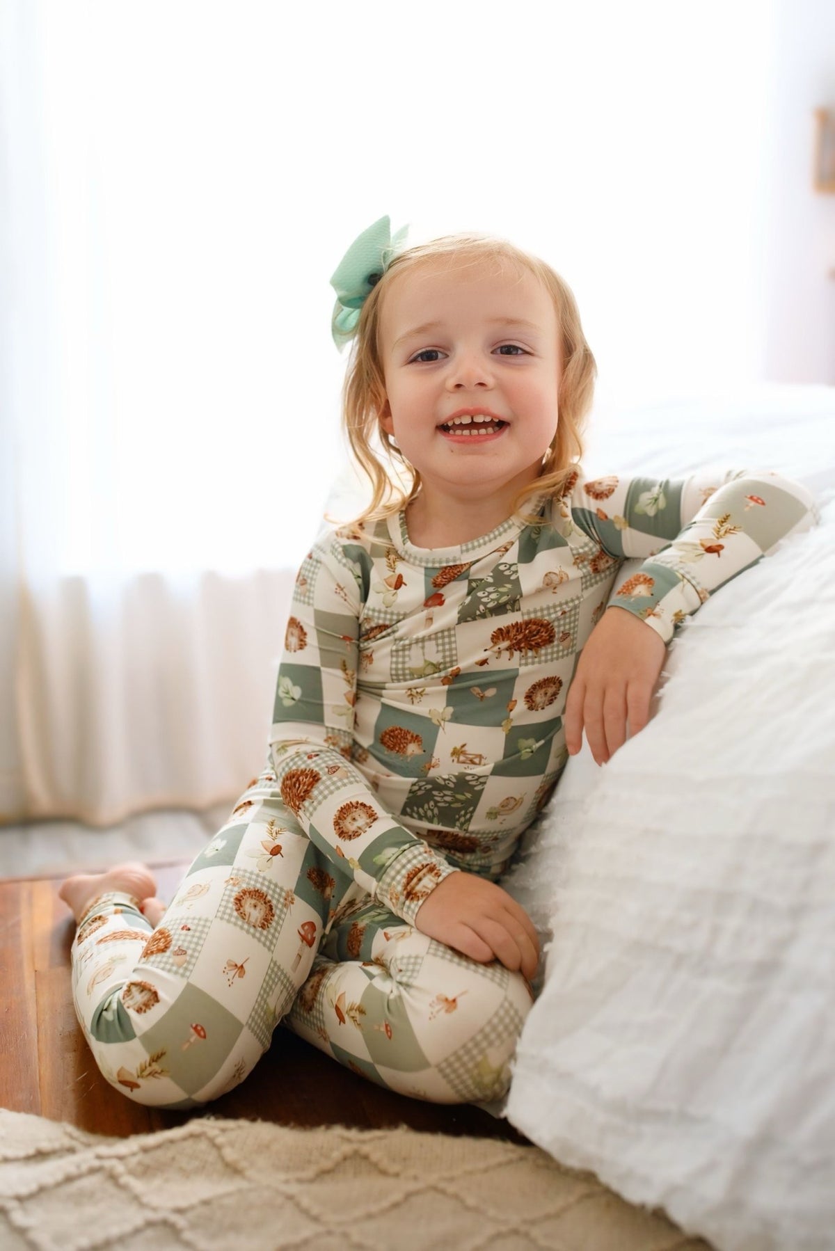 Harvest Hedgehogs 2pc Bamboo Pajamas - Shop Avnu