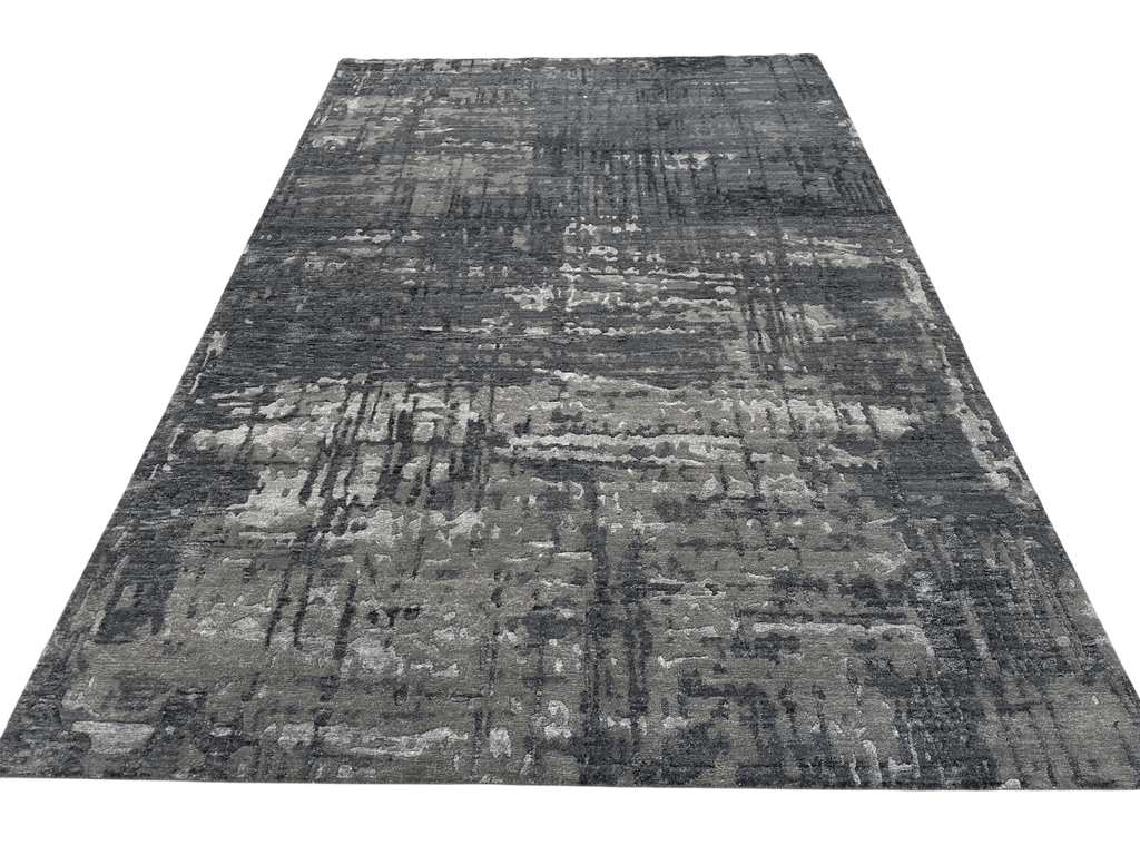 Modern, Carved Tibetan-Style 6x9 (dark gray)