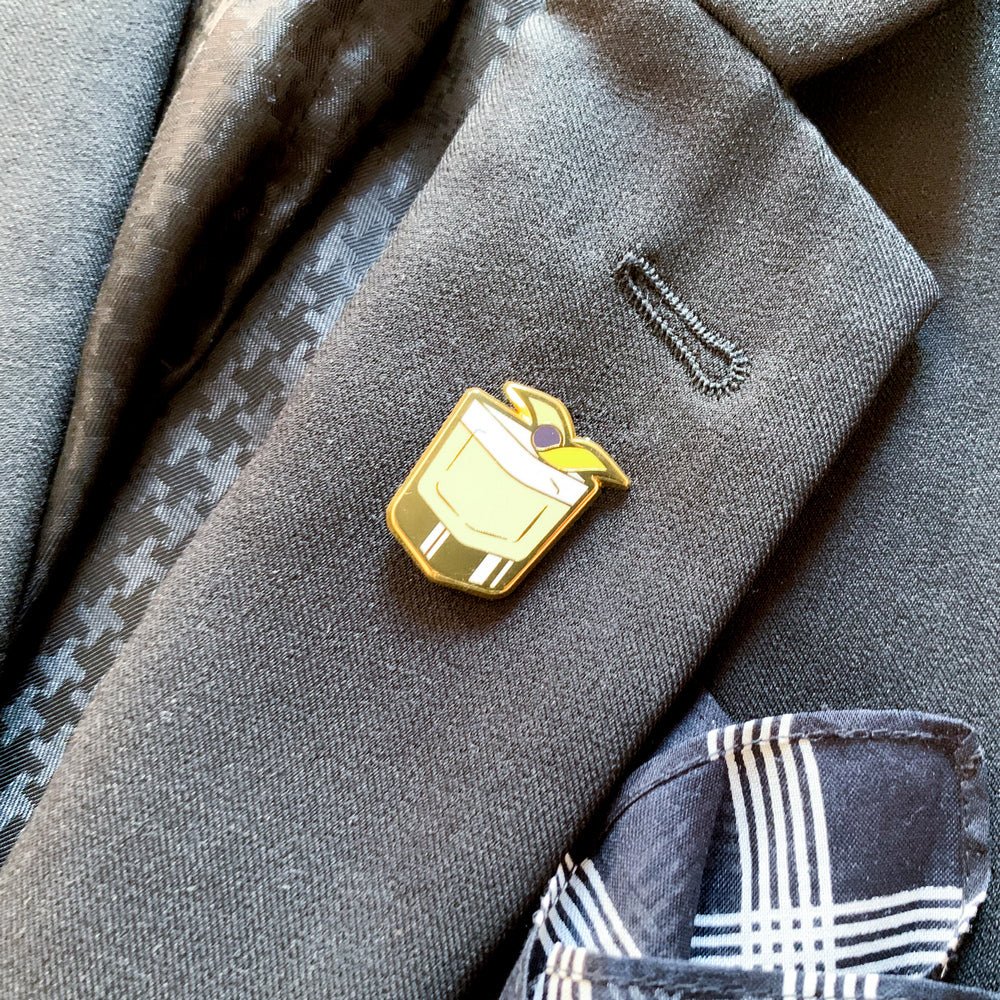 Whisky Sour Cocktail Pin - Shop Avnu