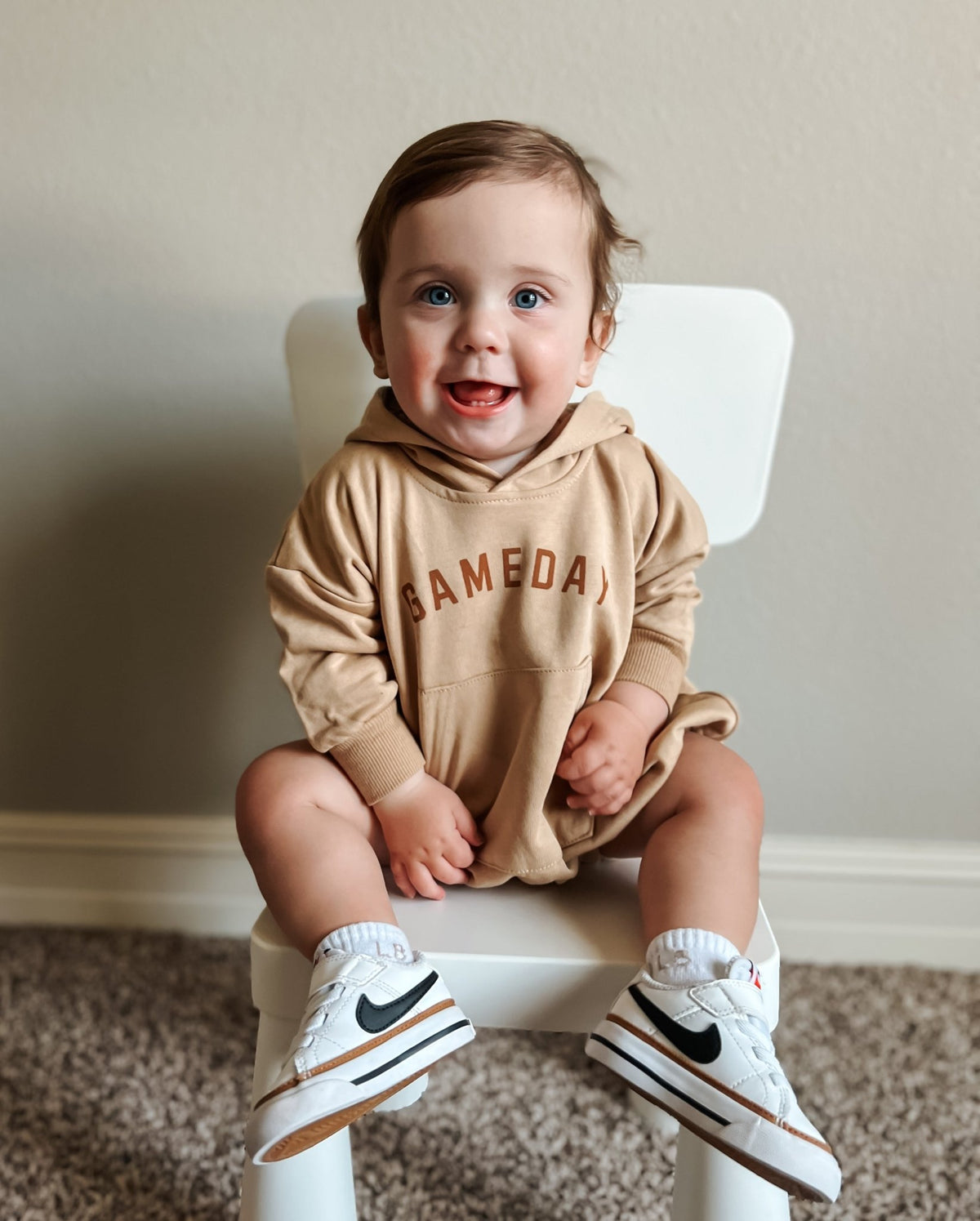 Gameday Hooded Sweatshirt Romper - Shop Avnu