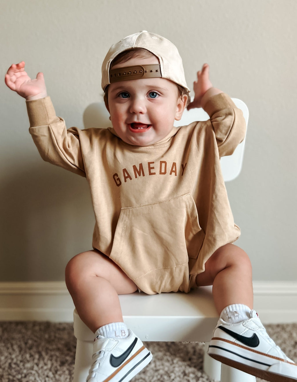 Gameday Hooded Sweatshirt Romper - Shop Avnu
