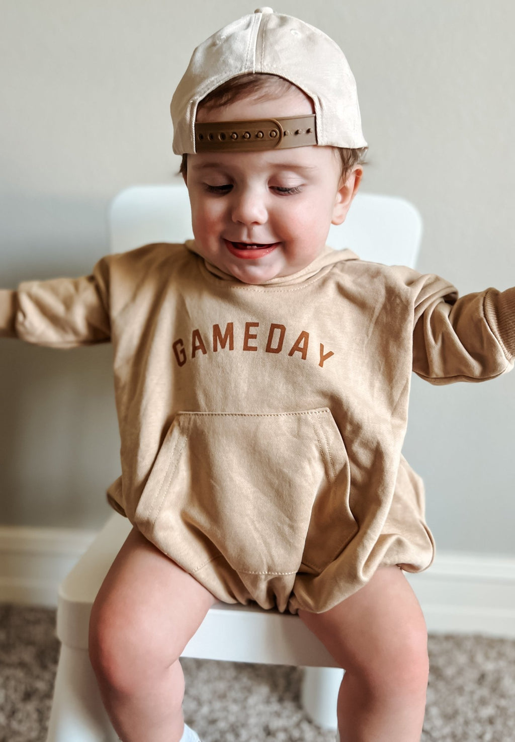 Gameday Hooded Sweatshirt Romper - Shop Avnu