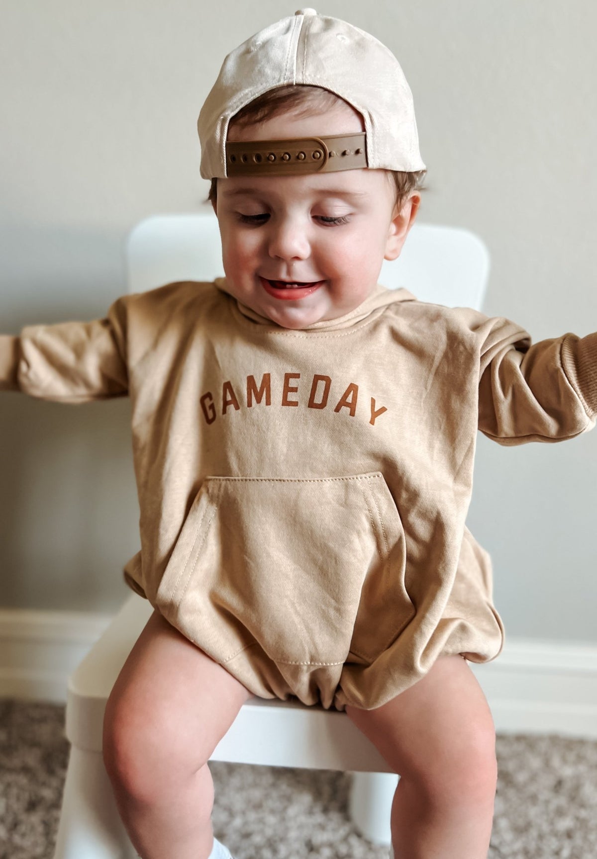 Gameday Hooded Sweatshirt Romper - Shop Avnu