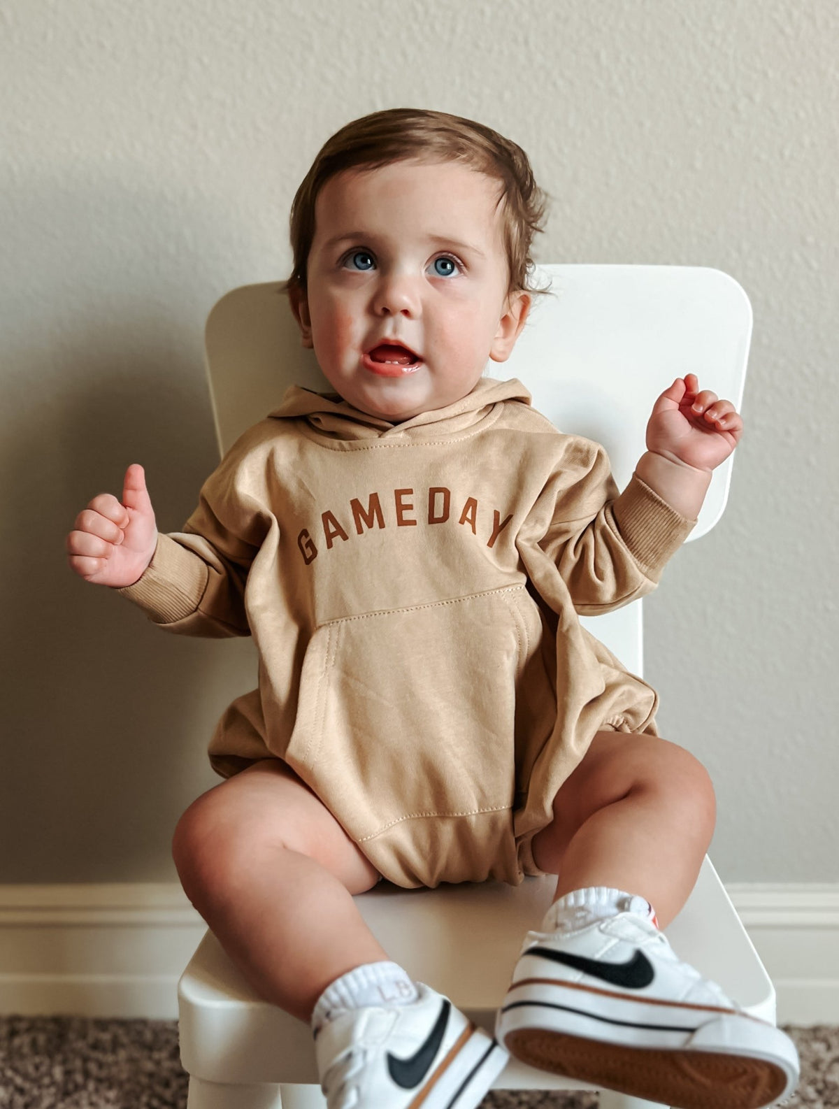 Gameday Hooded Sweatshirt Romper - Shop Avnu