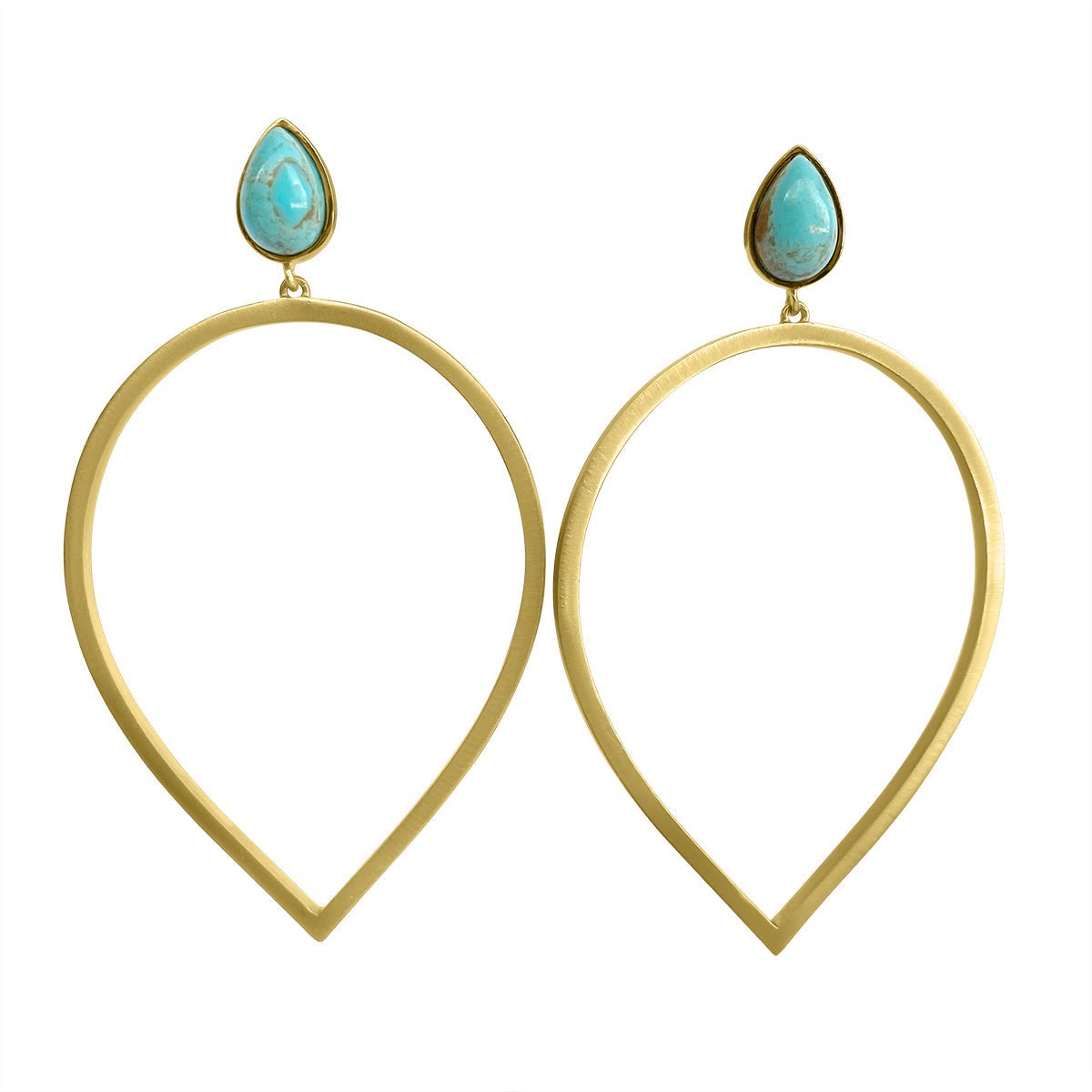 Daybreak Statement Earrings - Turquoise - Shop Avnu