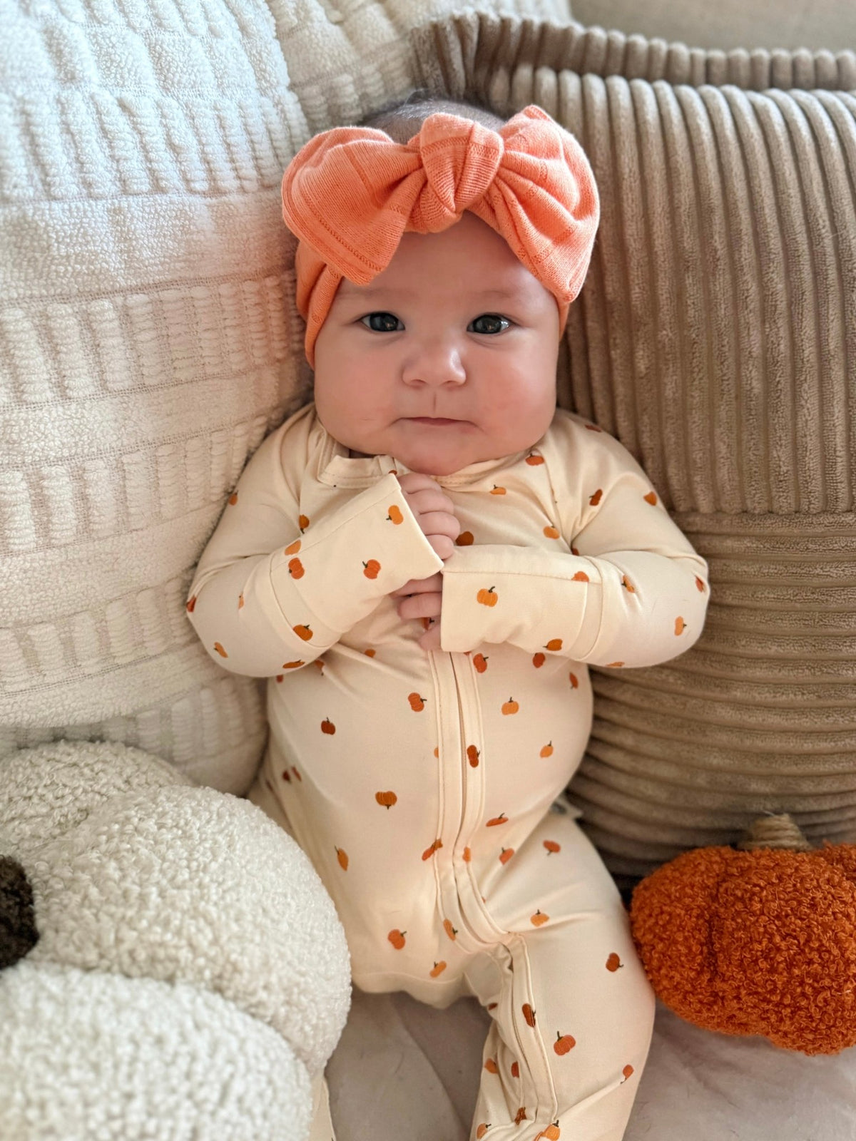Little Pumpkin Bamboo Zippy Romper - Shop Avnu