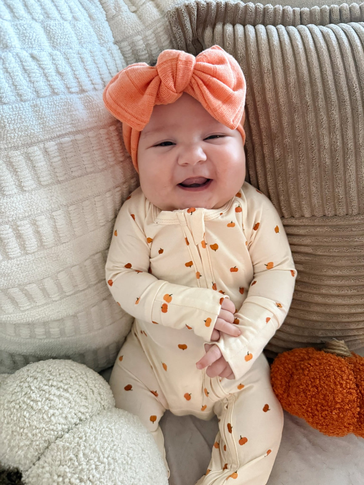 Little Pumpkin Bamboo Zippy Romper - Shop Avnu