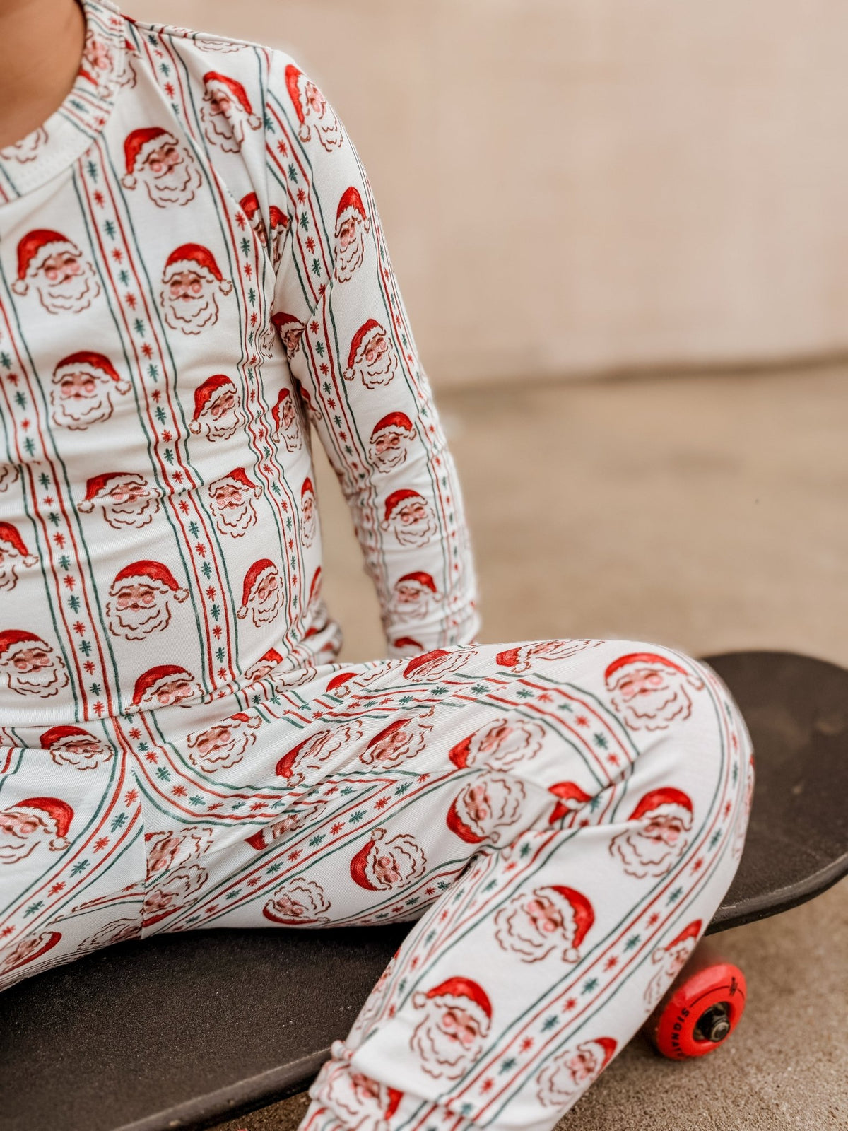 Vintage Santa Bamboo Christmas Pajamas - 2pc Set - Shop Avnu