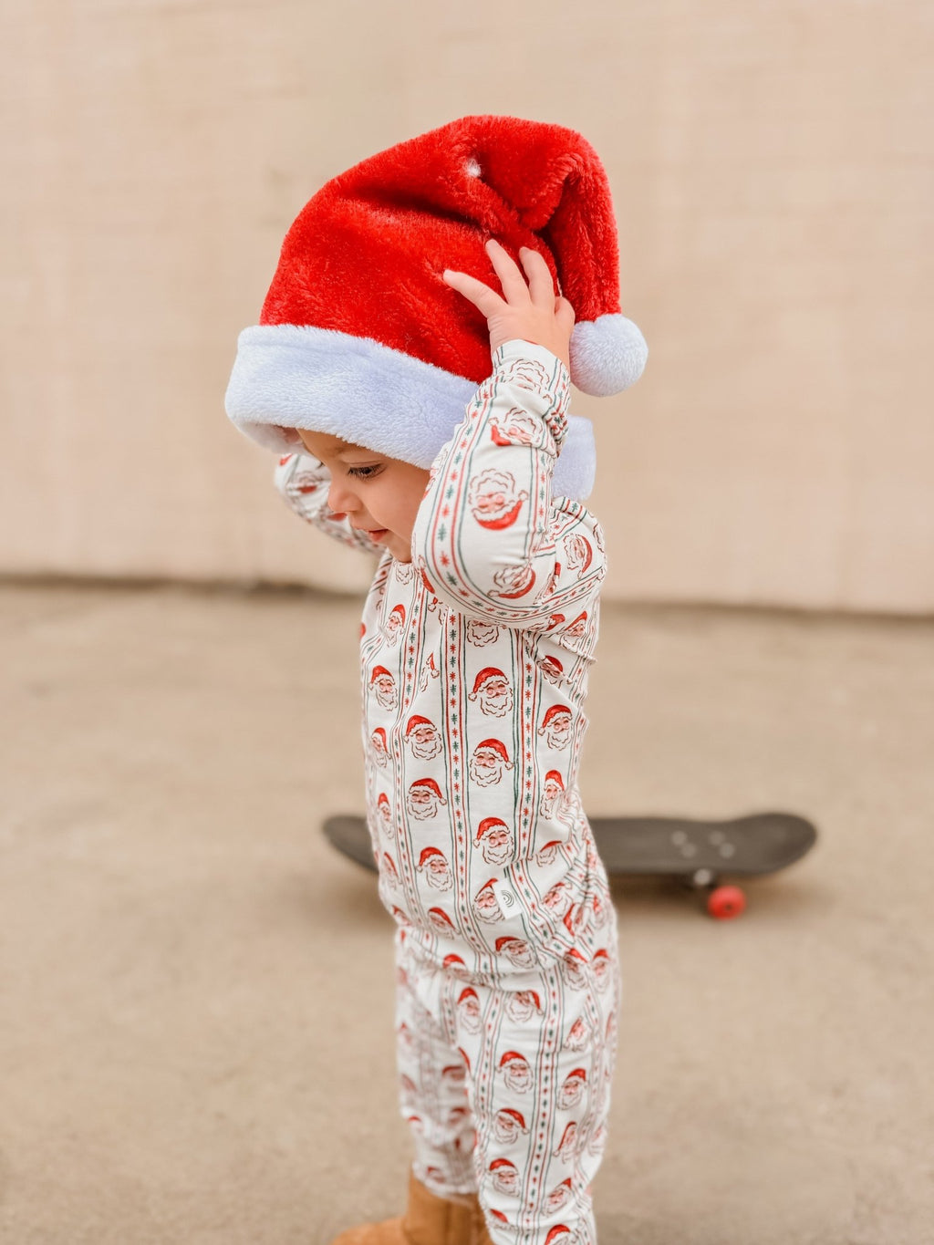 Vintage Santa Bamboo Christmas Pajamas - 2pc Set - Shop Avnu
