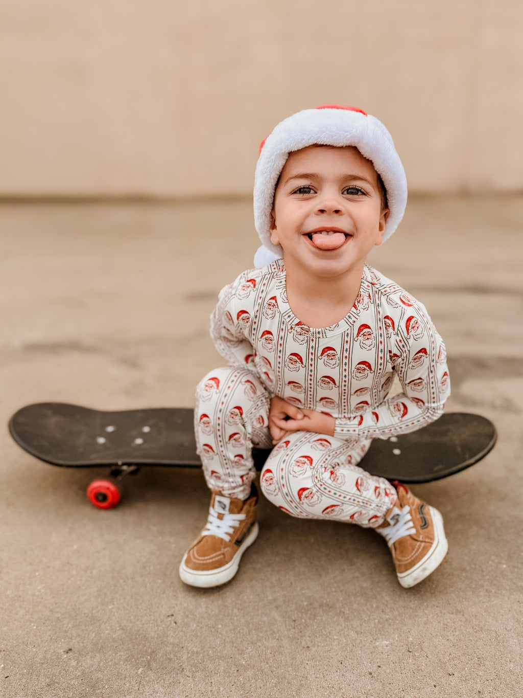 Vintage Santa Bamboo Christmas Pajamas - 2pc Set - Shop Avnu