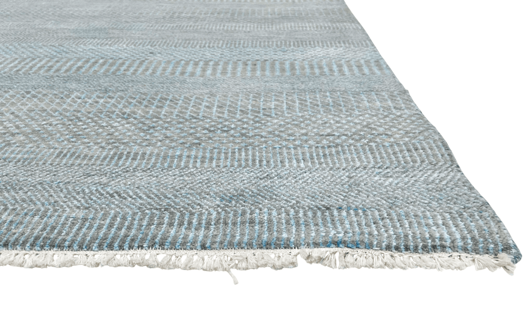 Durva/Grass Design (9'01"x12'02") lt.blue/gray