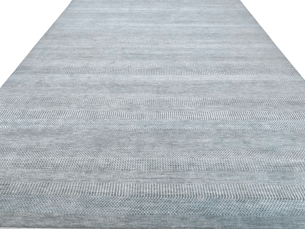 Durva/Grass Design (9'01"x12'02") lt.blue/gray