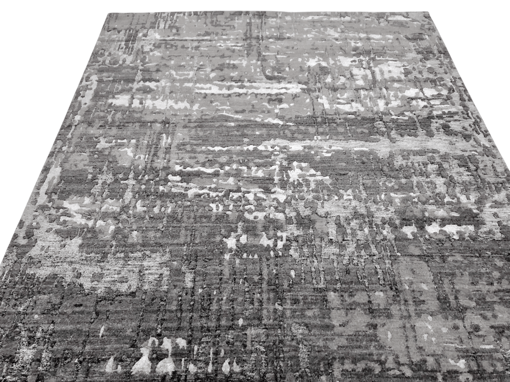 Contemporary textured dark gray 10x14