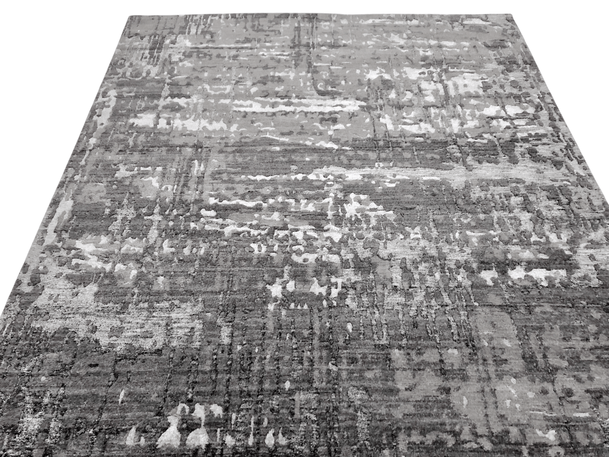 Contemporary textured dark gray 10x14