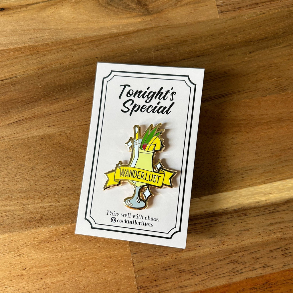 Pina Colada (Wanderlust) Cocktail Pin - Shop Avnu