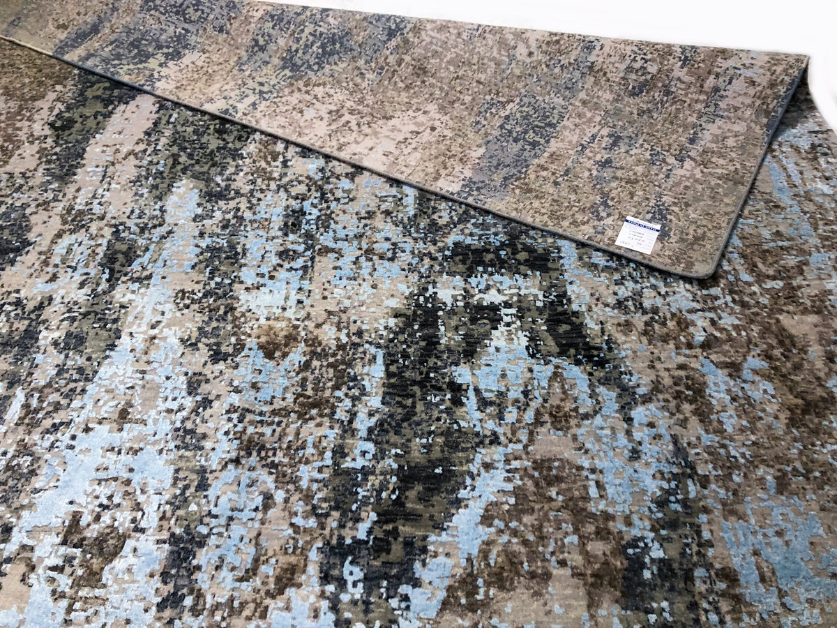 Galaxy (9'00"x12'03") camel/gray/lt.blue