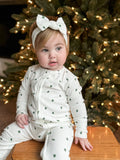 Tiny Trees Ribbed Bamboo Zippy Pajamas - Shop Avnu