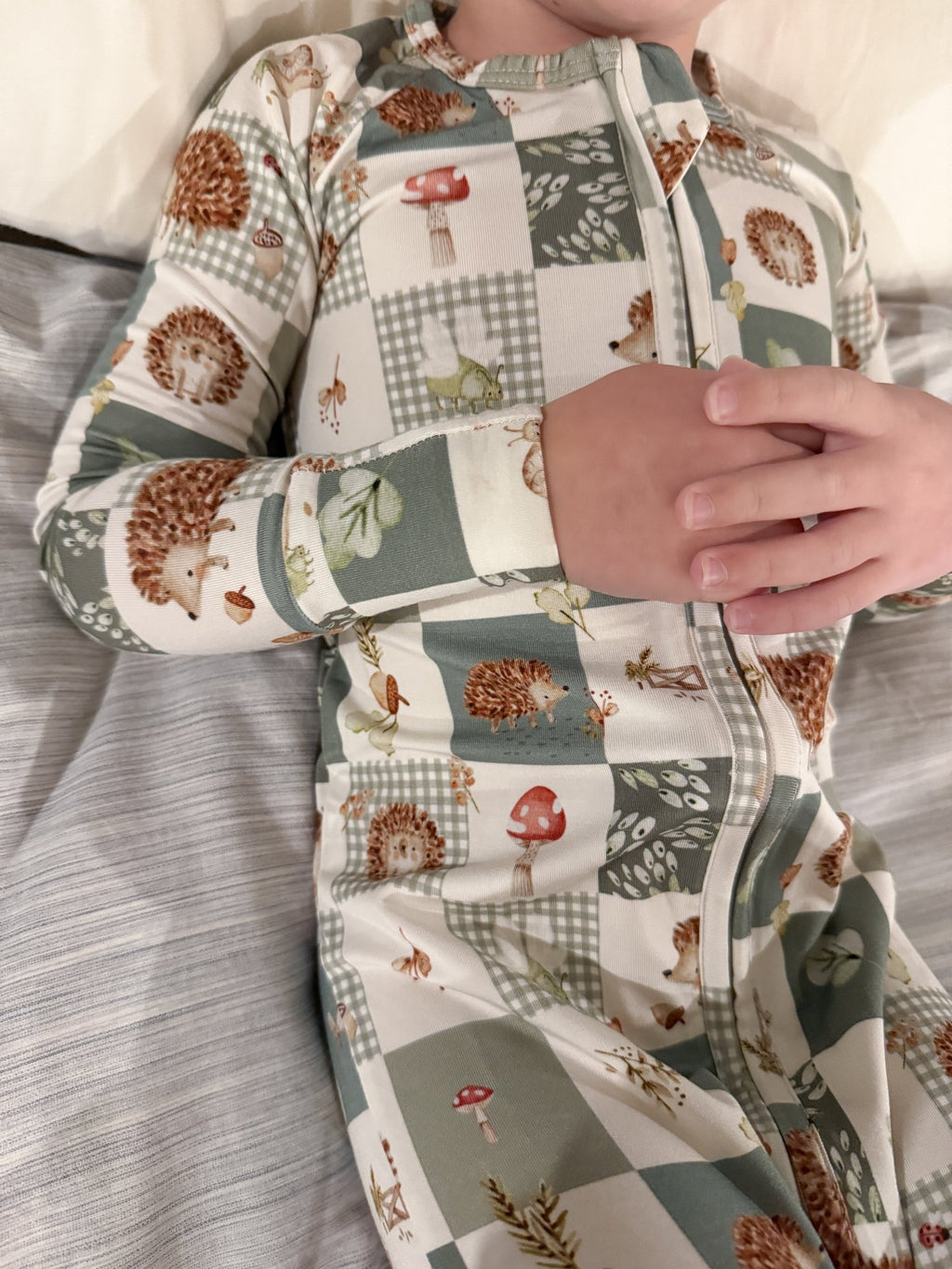 Harvest Hedgehogs Bamboo Zippy Pajamas - Shop Avnu