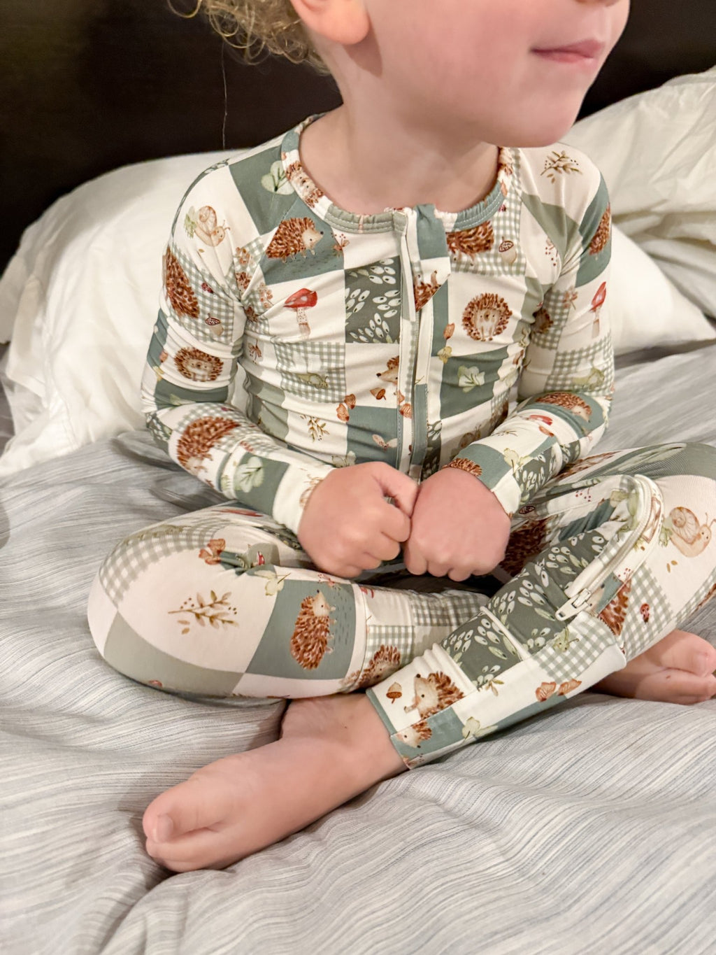 Harvest Hedgehogs Bamboo Zippy Pajamas - Shop Avnu