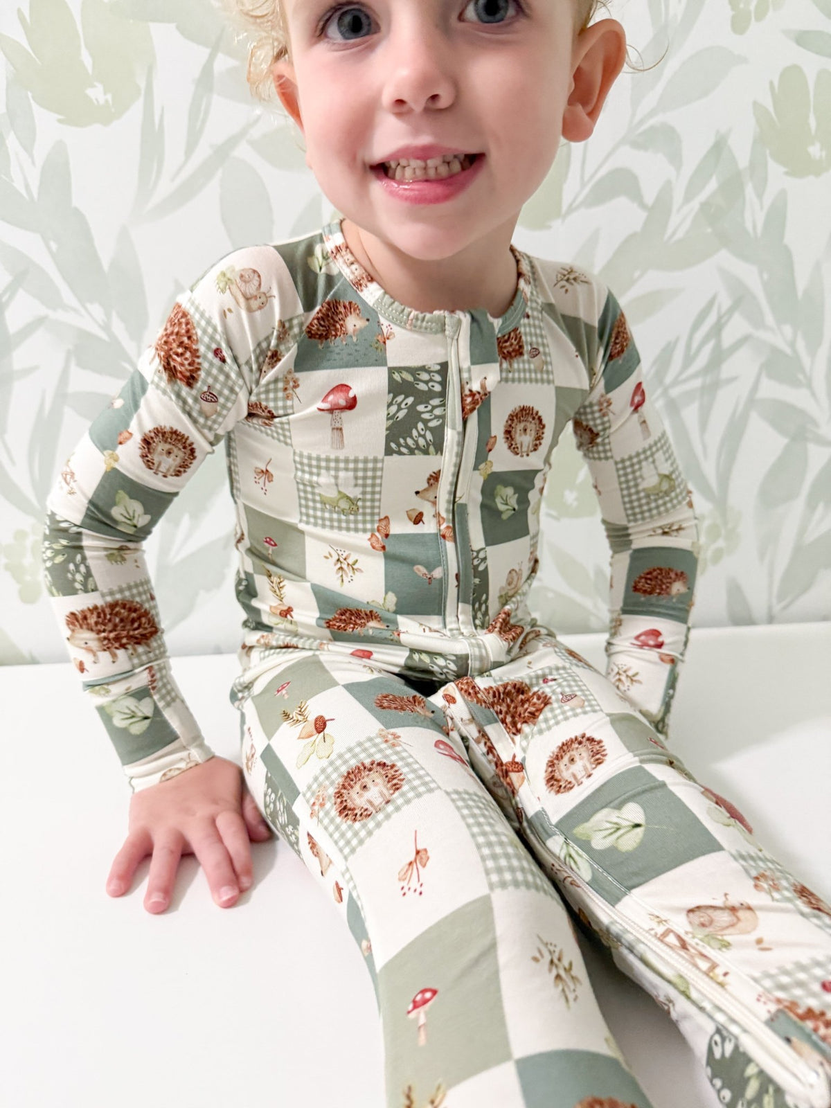 Harvest Hedgehogs Bamboo Zippy Pajamas - Shop Avnu