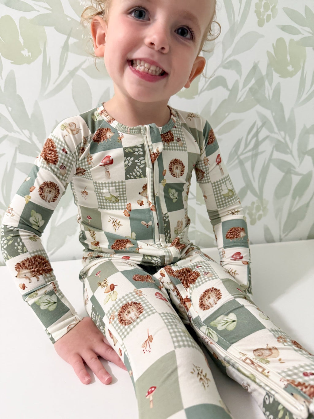 Harvest Hedgehogs Bamboo Zippy Pajamas - Shop Avnu