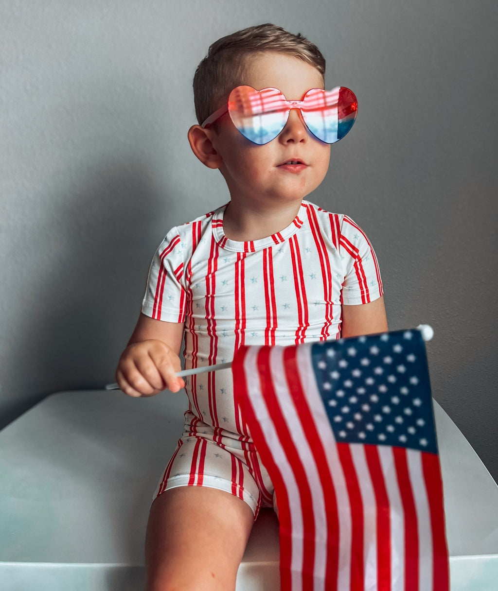 Stars & Stripes 2pc Bamboo Pajamas - Shop Avnu