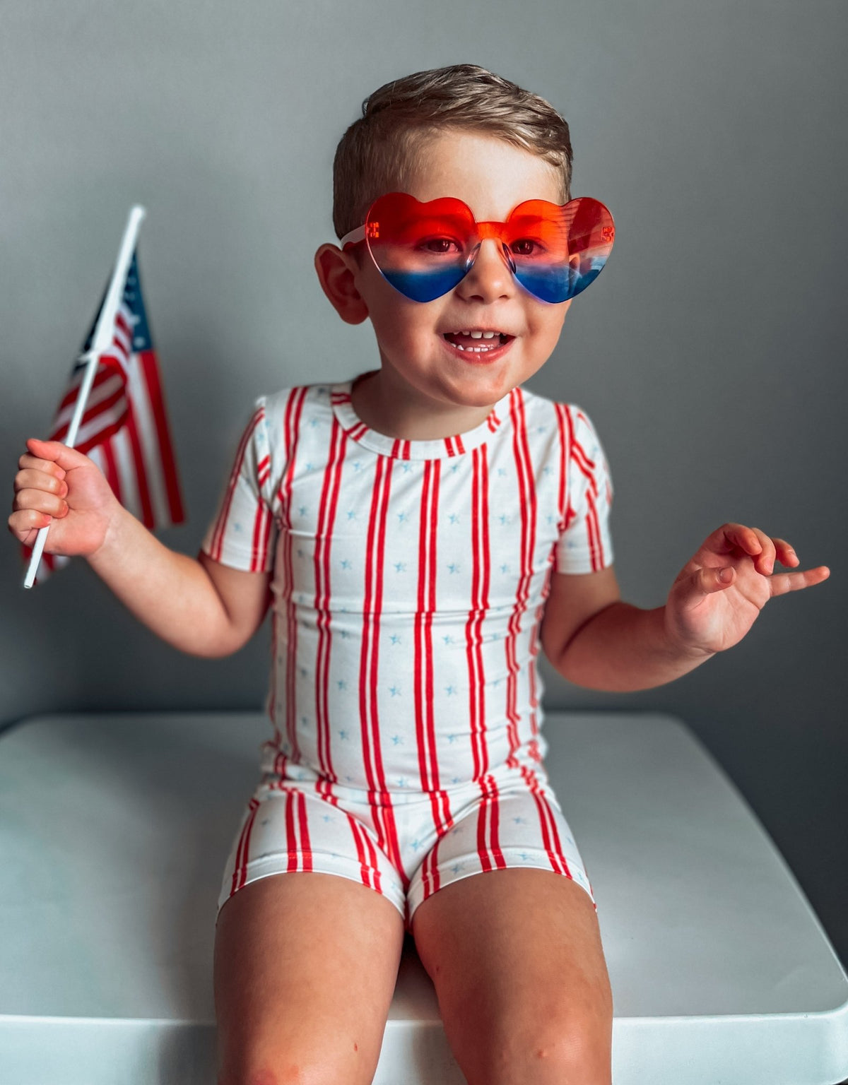 Stars & Stripes 2pc Bamboo Pajamas - Shop Avnu