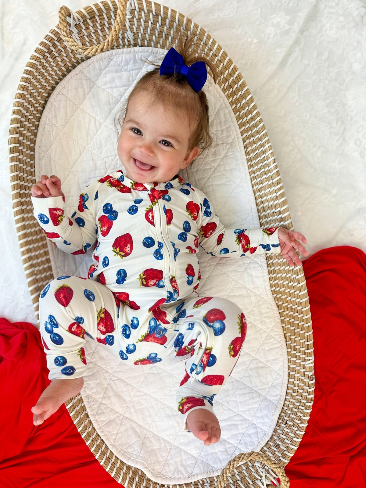 Berry Sweet Bamboo Zippy Romper - Shop Avnu