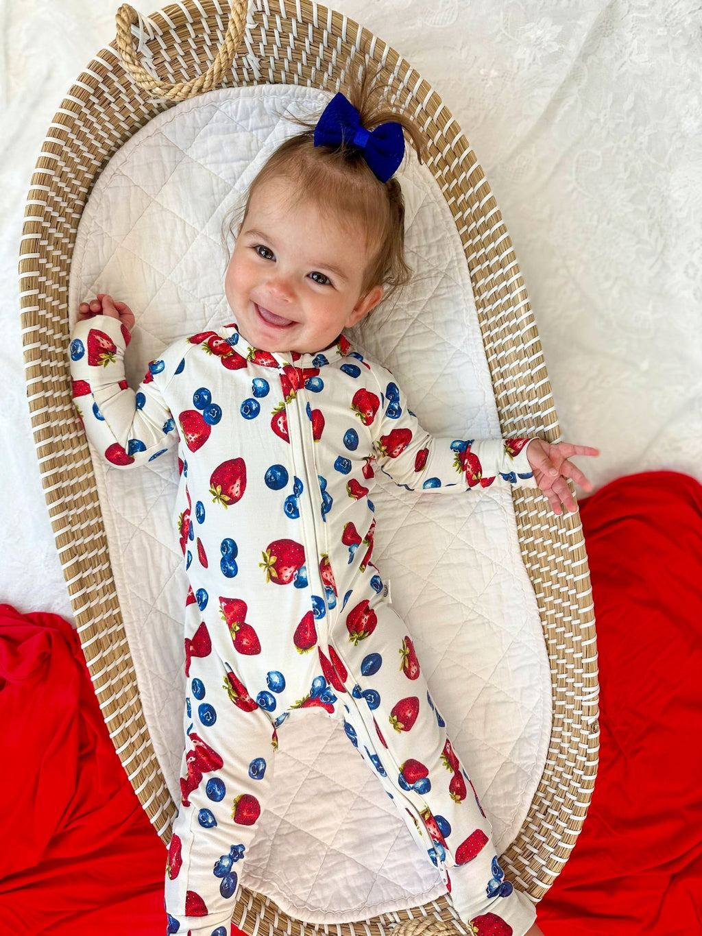 Berry Sweet Bamboo Zippy Romper - Shop Avnu
