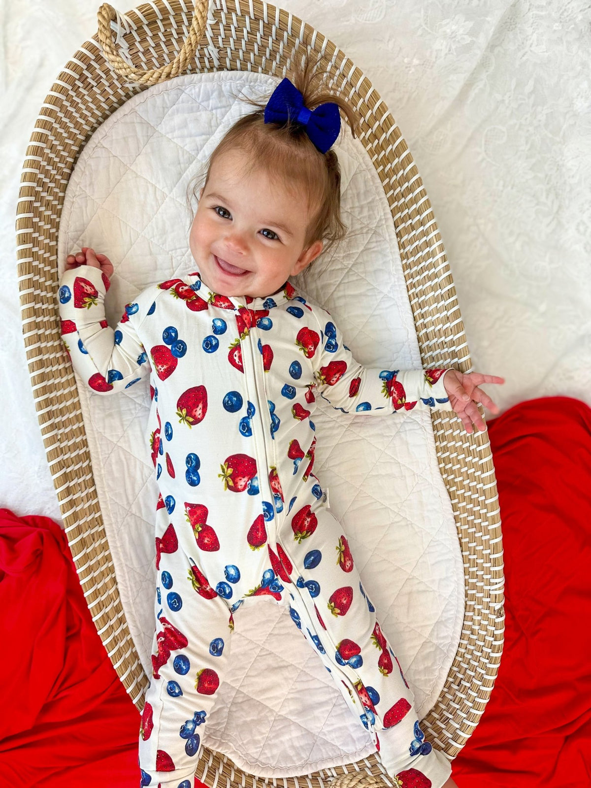 Berry Sweet Bamboo Zippy Romper - Shop Avnu