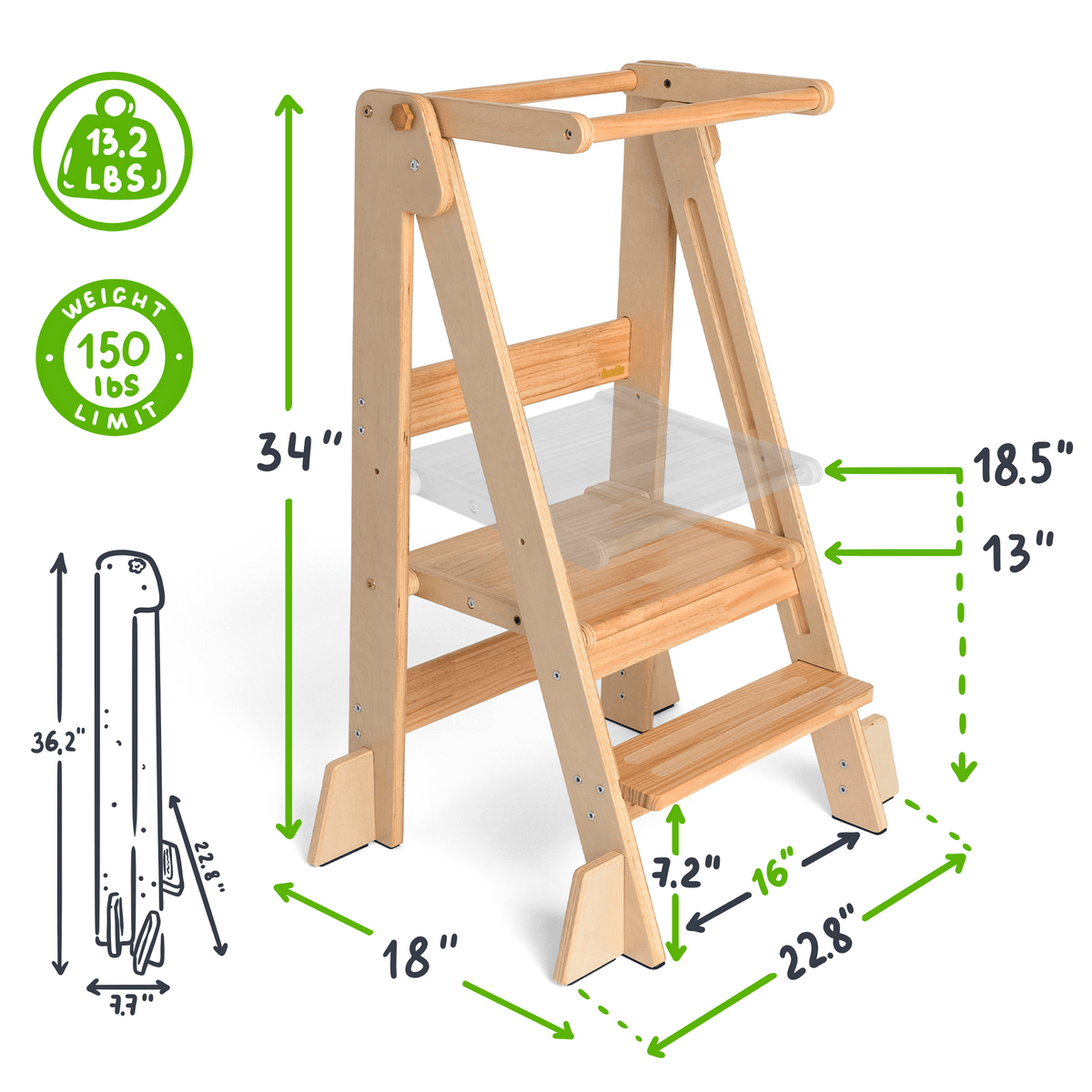 Foldable Kitchen Tower - Shop Avnu