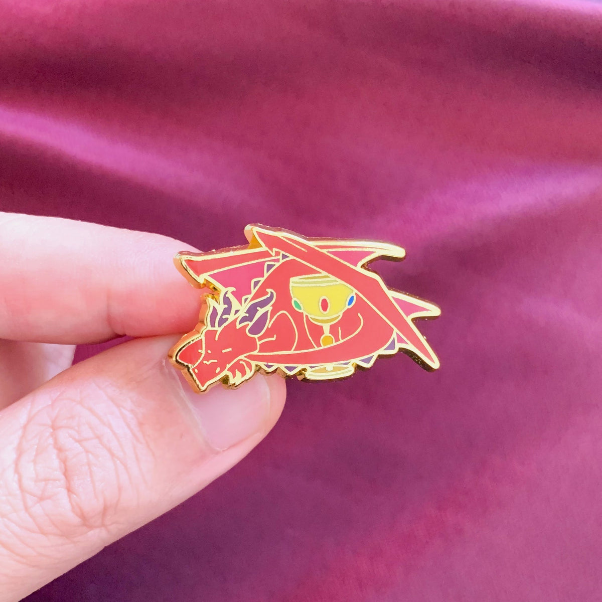 Dragon x Wine Chalice Pin - Shop Avnu