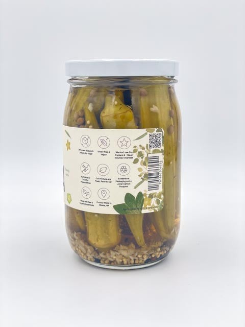 Southern Pickled Okra: Ideal for Snacks and Cocktails