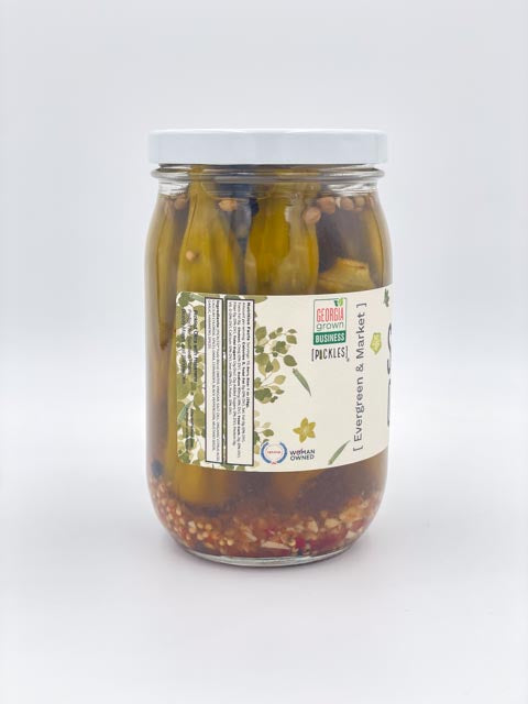 Spicy Crunchy Okra Pickles - Southern Flavor in a Jar