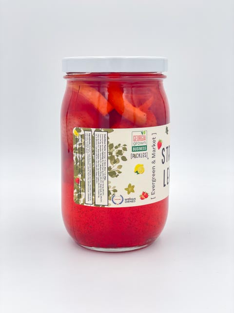 The Pickled Strawberry Lemonade - Sweet & Tangy Concentrate Flavors in a Jar