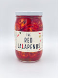 The Pickled Red Jalapeños| for Flavor Enhancement - 17 oz Jar