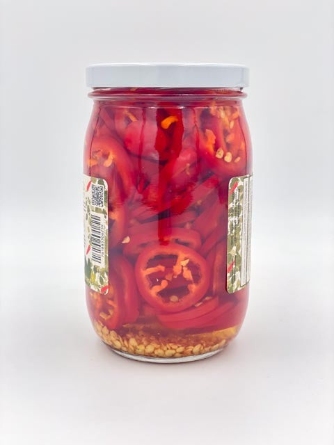 The Pickled Red Jalapeños| for Flavor Enhancement - 17 oz Jar