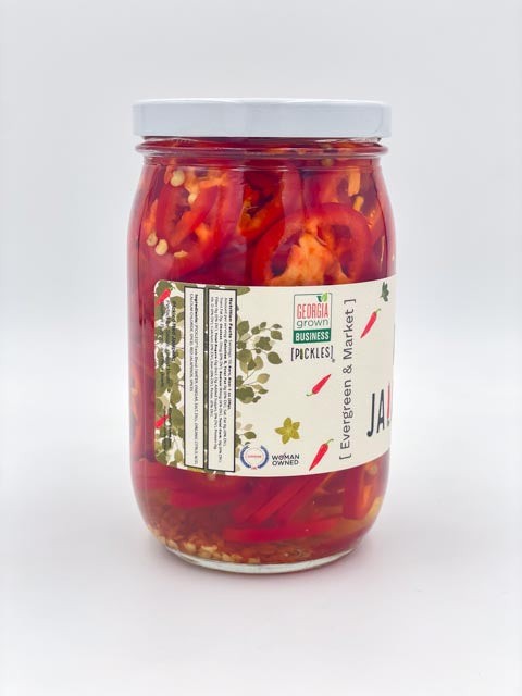 The Pickled Red Jalapeños| for Flavor Enhancement - 17 oz Jar