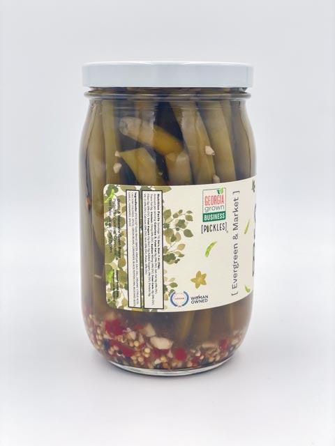 The Pickled Spicy Green Beans - Bold & Zesty Snack