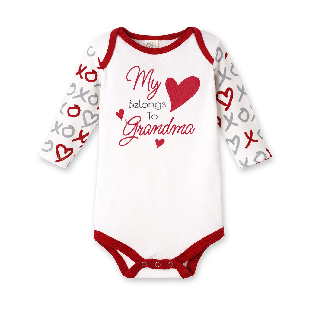 Grandma Baby Bodysuit – Cotton Heart One Piece Mother's Day - Shop Avnu