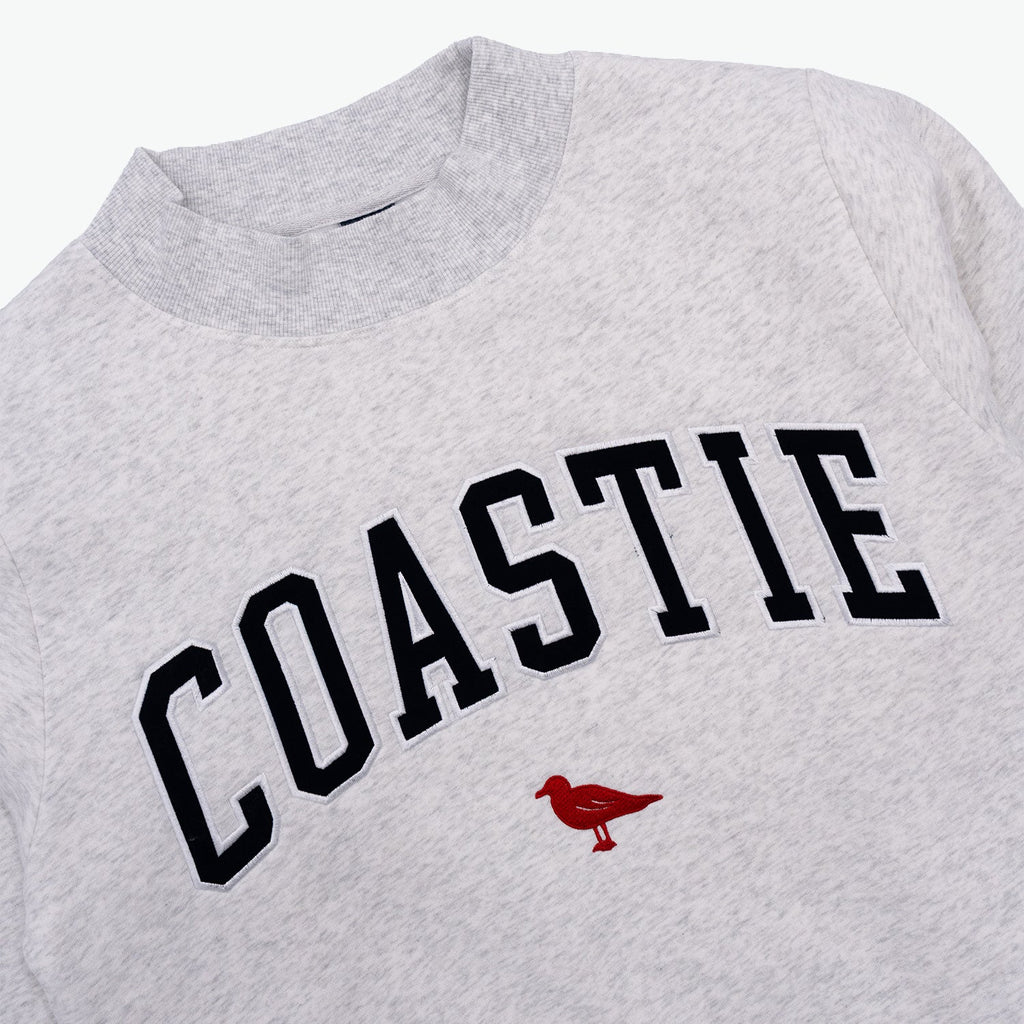 Coastie Embroidered Mock Neck Sweatshirt