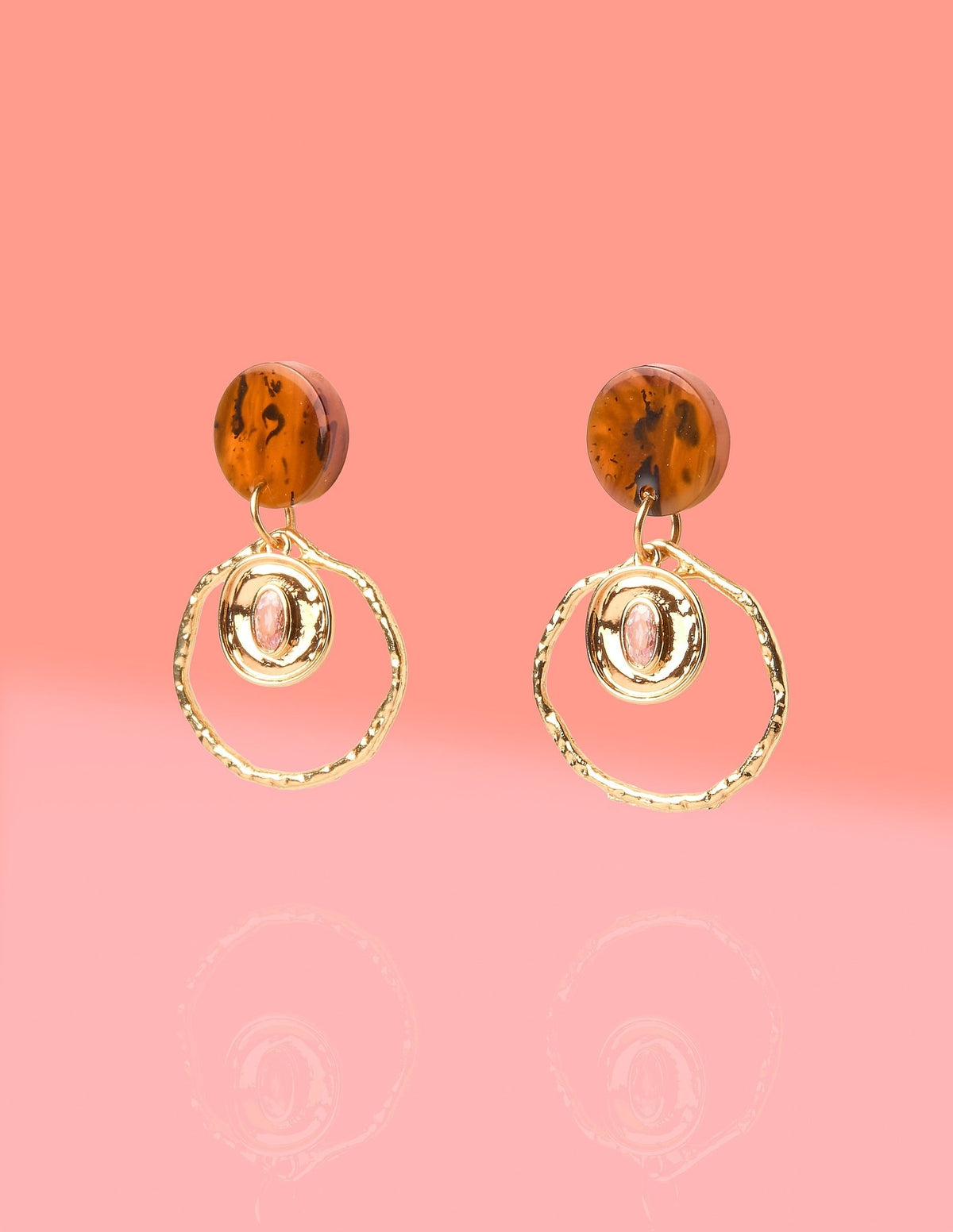 Fey Brown Small Celestial Hoops - Shop Avnu