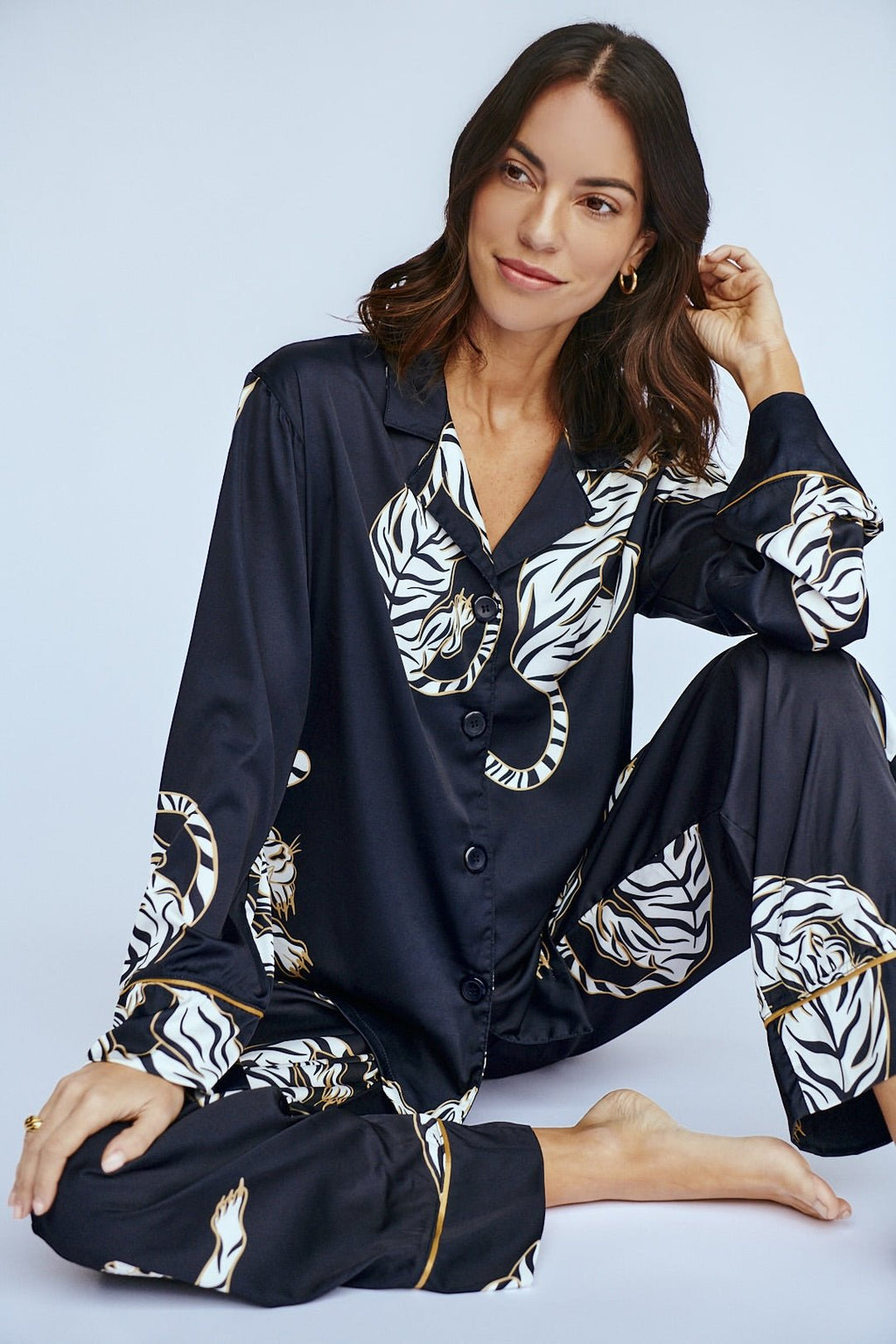 Washable Silk Pajama Set - Kenya - Shop Avnu
