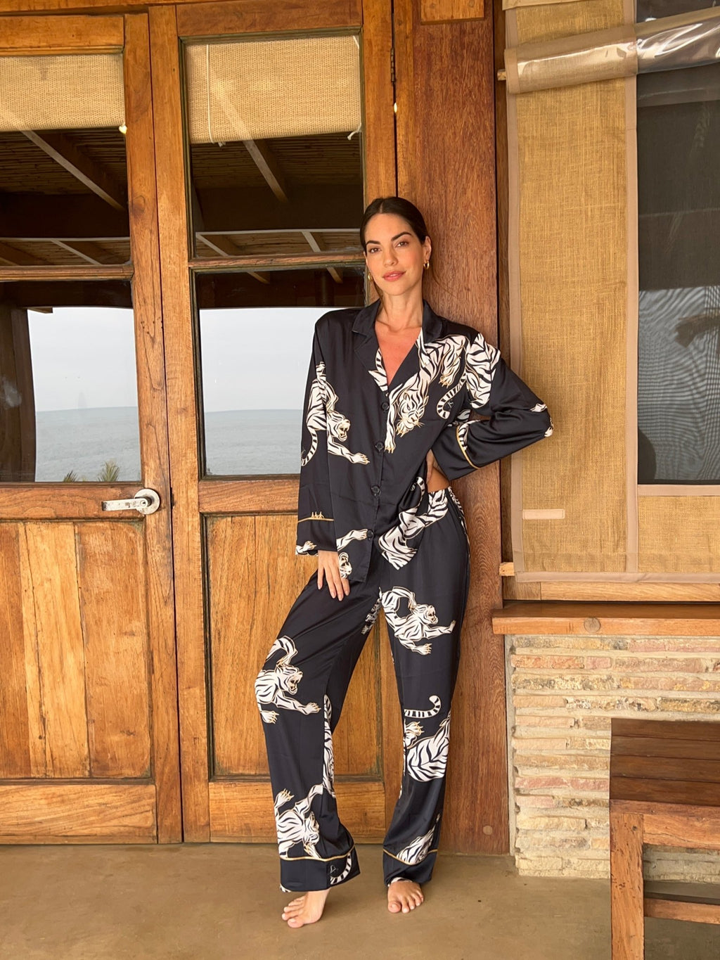 Washable Silk Pajama Set - Kenya - Shop Avnu
