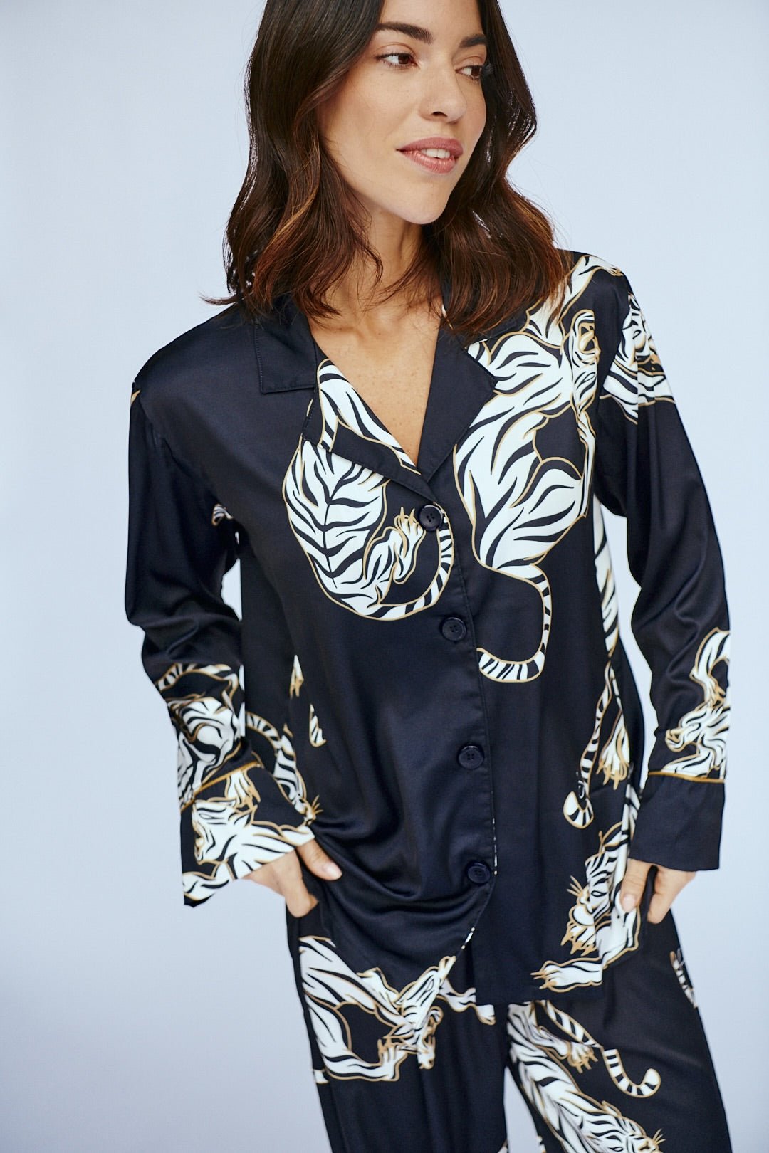 Washable Silk Pajama Set - Kenya - Shop Avnu