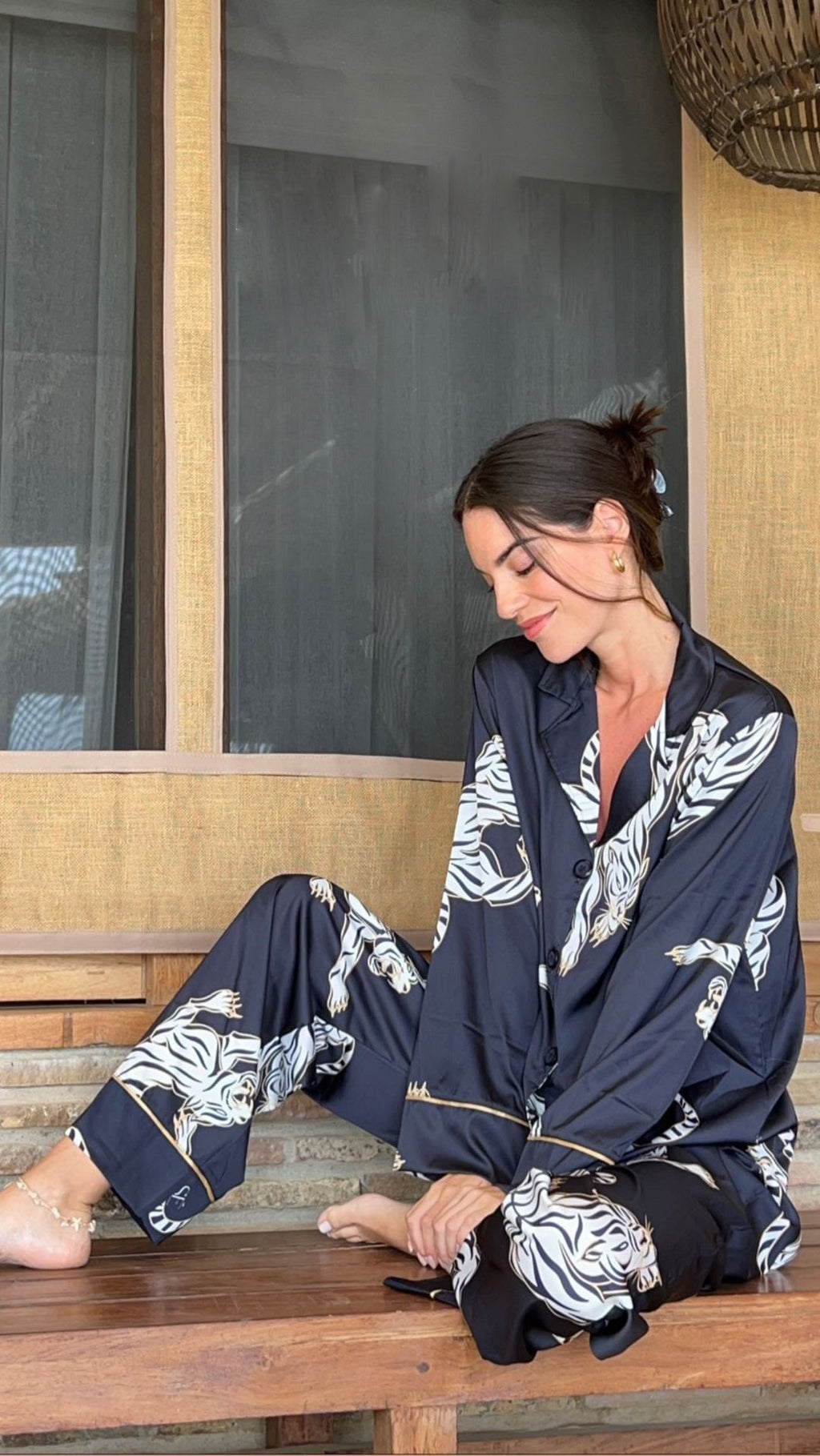 Washable Silk Pajama Set - Kenya - Shop Avnu