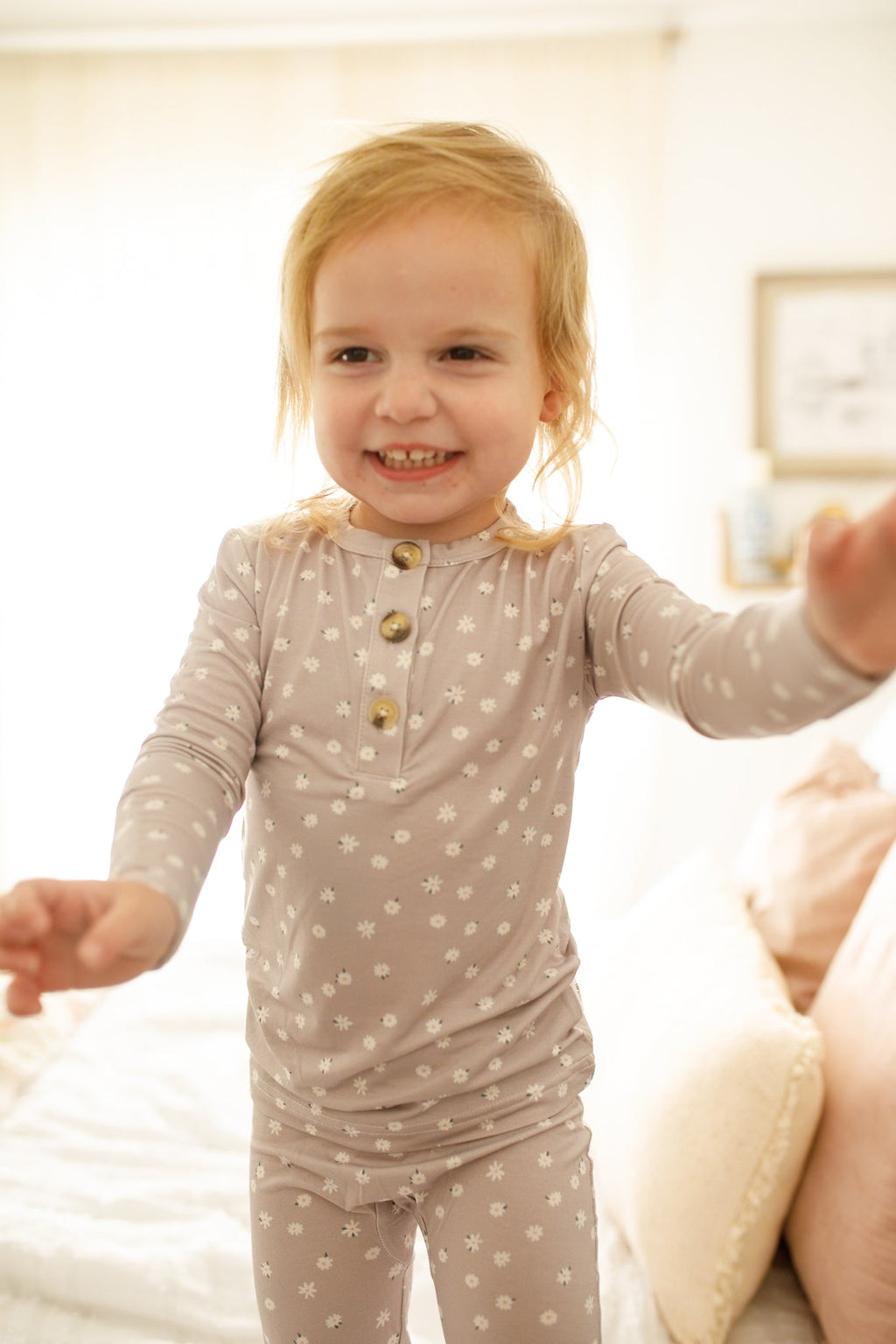 Oopsie Daisy 2pc Henley Bamboo Pajamas - Sizes Newborn & Up! - Shop Avnu