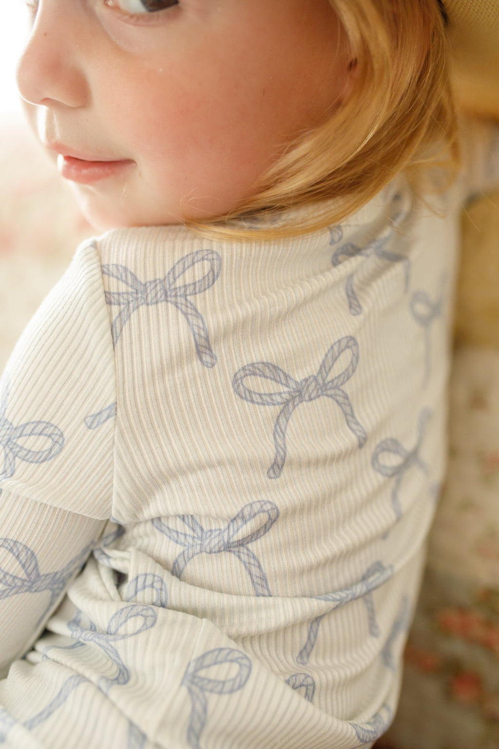 Blue Belle Ribbed Bamboo Zippy Pajamas - Shop Avnu