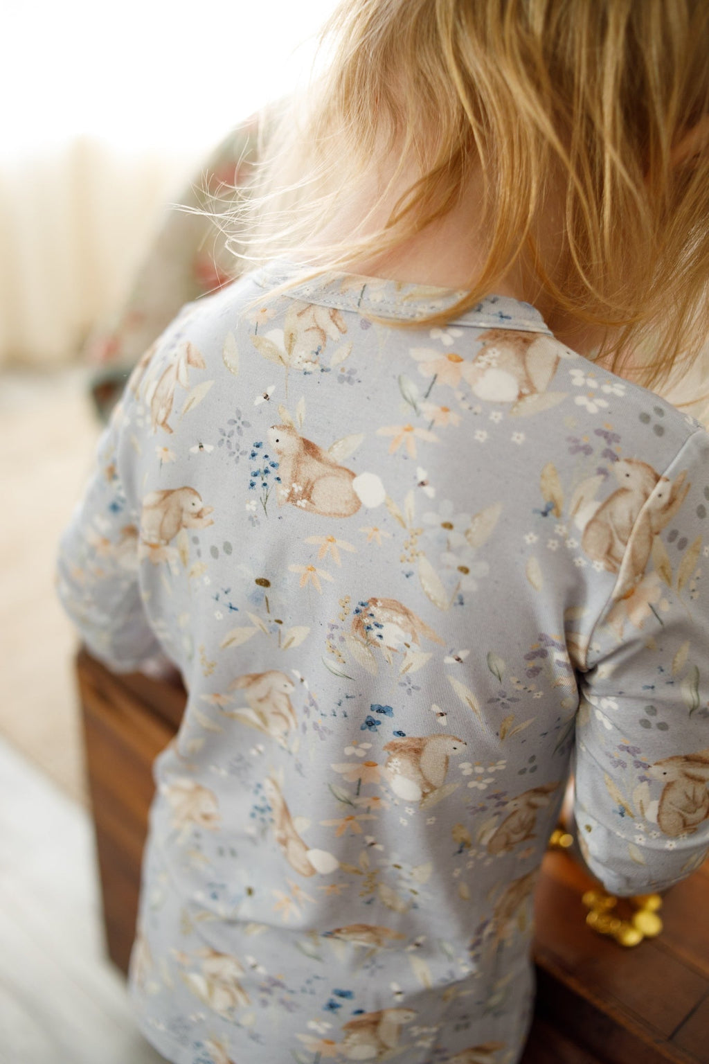 Bunny Blossoms 2pc Bamboo Pajamas - Shop Avnu
